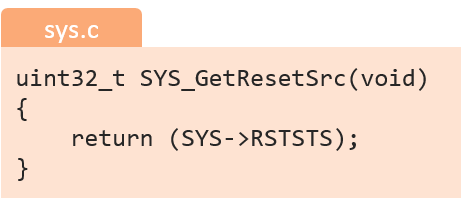 SYS_GetResetSrc()
